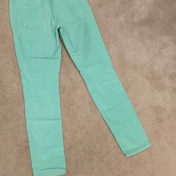 Gap Sweet Corduroy Skinnies Mint Green Size 4 - Picture 3 of 3